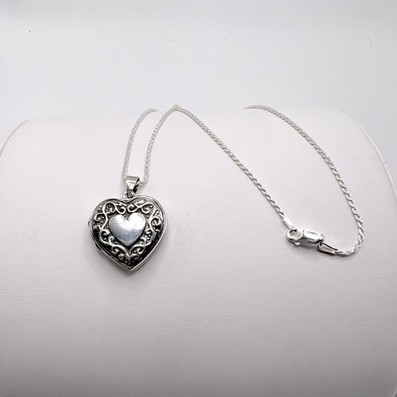 Sterling Silver Heart Locket - Picture 10 of 17
